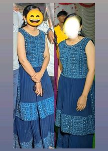 Mirror work 2 piece dress set