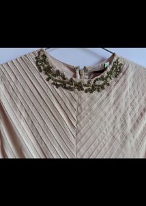 Melange Fit And Flared Dress