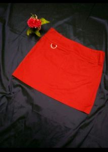 Red Mini skirt