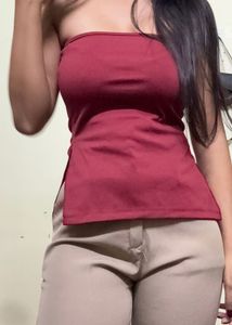Maroon Tube Top