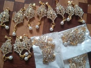 Sparkling Pearl & Crystal Pendant Charms