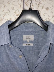 mark &amp; spencer regular fit linen shirt