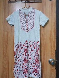 Embroidered Cotton Kurti