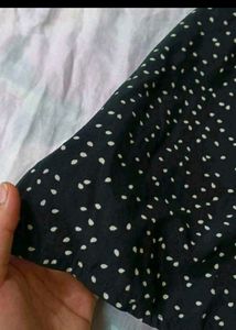 Chic Black &amp; White Polka Dot Dress