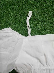 Chic Off-Shoulder White Top