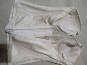 Women's White Lace Corset Top