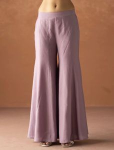 Lavender Lace &amp; Blossom Kurta Set