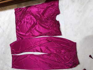 Satin Night Suit Set