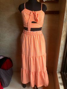 chic gingham coord set