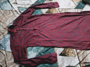Men's Red Kurta