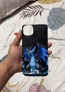 Custom Painted iPhone Case - mega Charizard x