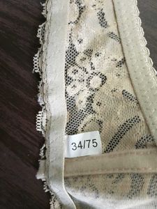 Beige Fine net Bra