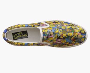 the Simpsons men's graphic sneakers