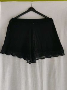 Asos Black Lace Trim Sleep Shorts