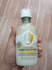 The body shop almond milk shower cream