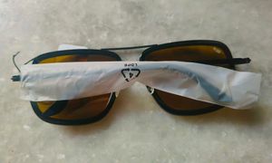 Stylish Black &amp; Orange Aviator Sunglasses