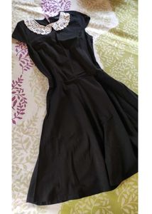 The Elise Lace Collar Little Black Dress
