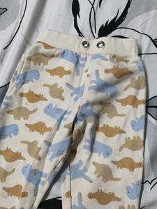 Roly Poly Girl Cute Dinosaur Print Joggers