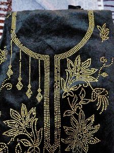 Black Velvet Unstitched Suit