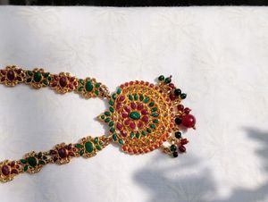 1gm  Gold plated Jadau Kundan Set
