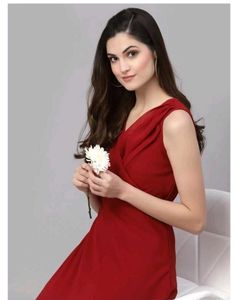 Elegant Maroon Maxi Dress M