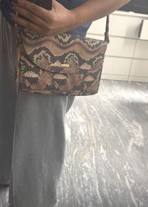 Van Heusen Snake Print Clutch