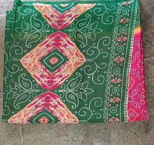 Green Bandhani Saree