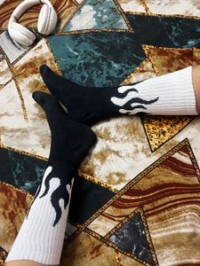 🔥 Flame Pattern Crew Socks