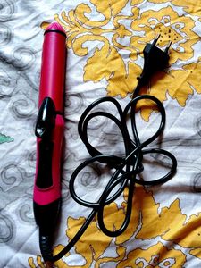 Pink Hair Curler & Straightener