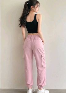 Pink Cargo Pants