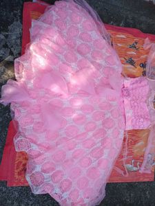 Baby Pink Girl Concan Dress