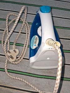 Blue &amp; White Clothes Iron