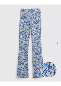 Floral Print Flared Pants