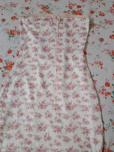 Floral Strapless Dress