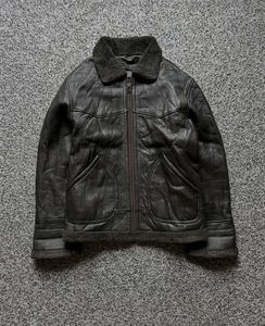 Men's Brown Original Leather Shearling Jacket