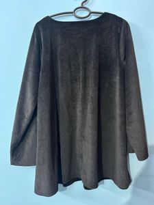 Embroidered Velvet Kurta
