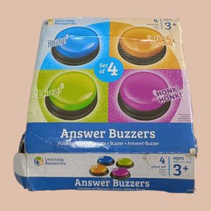 Learning Resources Answer Buzzers, Set of 4