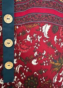 Stylish Maroon Printed Kurta
