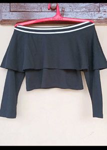 Stylish Black Layered Top 🤌❤️‍🔥