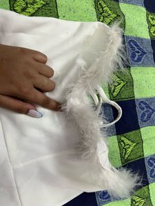 tube fur dress