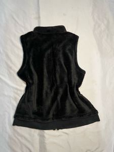 Cozy Black Fleece Vest