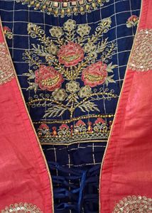 Blue &amp; Pink Kurta Set