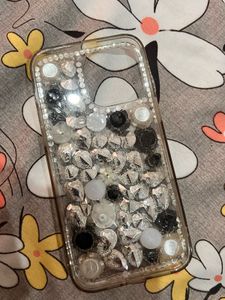 Iphone 14 pro max case with Gems &amp; Flowers