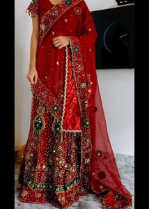 Red Bridal Lehenga