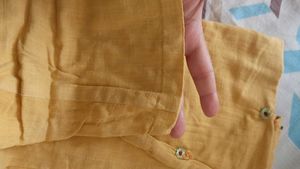 Mustard Yellow Cotton Kurta Set