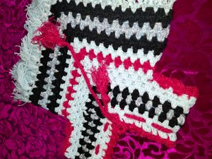 Kids Crochet Winter Dress Multi Vibrant Rainbow Girls Dress 0-6 Months