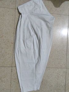 Comfortable White Cotton Pants