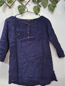 Elegant Navy Blue Kurta