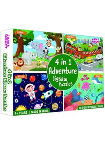 Jam & Honey 4-in-1 Jigsaw Puzzle for kids