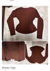 Brown Long Sleeve Top
